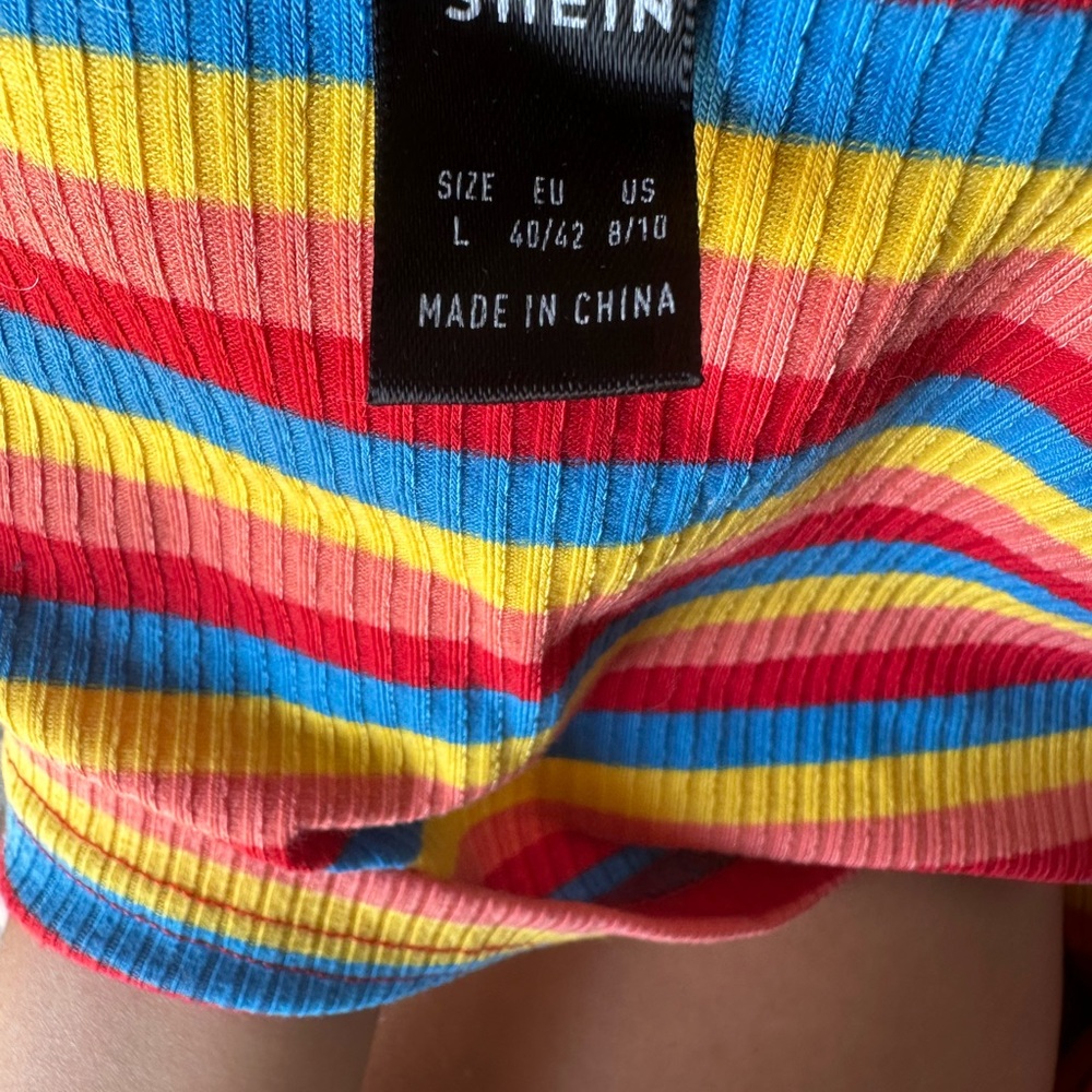Rainbow Halter crop top